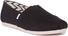 Toms Alpargata Recycled Cotton Espadrille Shoes Navy Womens Size 3 - 8