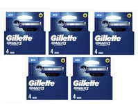 Pack 20 Lames GILLETTE MACH3 TURBO Recharge Rasoir Gilette Match 3 Match3 Mach 3