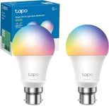 Tapo Smart Bulb, B22 Multicolor Energy Saving Alexa Light Bulbs, 60W, Works...