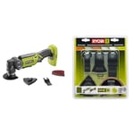 Ryobi ONE+ R18MT-0 18V Cordless Multi Tool (Zero Tool) & RAK05MT Multi-Tool Tiling Accessory Set (5 Piece)