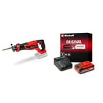 Einhell Professional Scie sabre sans fil TP-AP 18/28 Li BL-Solo Power X-Change (18V, Moteur sans charbon, poignée principale orientable, fonction anti-vibration) avec Chargeur et Batterie 4,0Ah PLUS