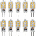 G4 LED-lampor 12V, 1W Motsvarar 10W halogen, ej dimbar, paket med 10