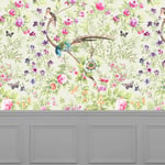 Rapunzel Floral Wide-Width Wallpaper By the Metre