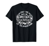 1st First Time Brother est 2025 Let The Spoiling Begin Crew T-Shirt