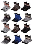 Chaussettes Garçon Licence Pack De 12 Paires Surprise Pack 12 Harry Potter