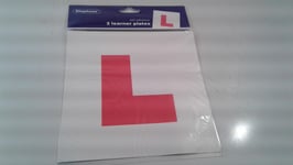 Stephens Self Adhesive Learner Plates Red (2 Pack)PK2