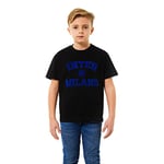 FC Internazionale Milano S.p.A. T-Shirt pour Enfants et Adolescents, Nero, 8 Ans