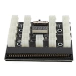 PCI E 17x 6pin 12V Mining Server virtalähteen sovittimen muunninkortti LED-näytöllä