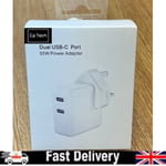 35W DUAL USB-C PORT POWER ADAPTER CHARGER  PLUG GENUINE FAST CHARGER FOR IPHONE