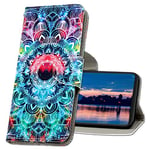 MRSTER Coque pour Galaxy Note 20 Ultra, Coque en Cuir Note 20 Ultra, Étui Téléphone Samsung Galaxy Note 20 Ultra, Motif Coloré Imprimé Housse pour Samsung Galaxy Note 20 Ultra. XC1 Mandala