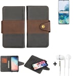 wallet case for Samsung Galaxy S20+ SD865 + earphones bookstyle cover pouch