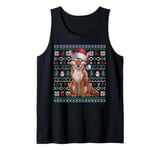 Ugly Coyote Lovers Xmas Sweater Santa Christmas Tank Top