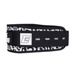 Ceinture lombaire pour haltérophilie, crosstraining, gym squats, poids mort avec zone pour patchs (L, léopard)