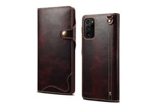 OEM Coque et étui téléphone mobile Oem Etui en cuir coque avec carte pour iphone 12 5.4 winered pc950