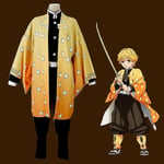 Kids Demon Slayer Animation Cosplay Kostym Outfit Set Kamado Nezuko 9-10 Years Agatsuma Zenitsu 11-12 Years