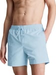 Calvin Klein Men Swim Trunks Medium Drawstring Mid-Length, Blue (Pleasant Blue), 5XL