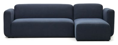 Kave Home Neom 3-pers. Sofa m. chaiselong, Højrevendt, Blå