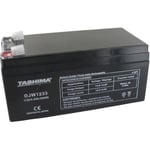 Batterie motoculture TASHIMA 12V, 3,3A - L: 134, l: 67, H:61mm, + à droite