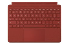 Microsoft Surface Go Type Cover - tastatur - med styrepute  akselerometer - Tysk - valmuerød