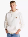 Tommy Jeans Flag Crest Hoodie, Ancient White