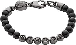 Diesel Bracelet for Men , 18cm-19.5cm Gray Stainless Steel Bracelet, DX0950060