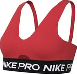 NIKE Women's Damen Pro Indy Plunge Bra Sw Sports, Lt Crimson/White, L