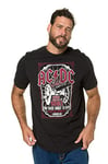 JP 1880 Men's Big & Tall ACDC Fan Logo Tee Black XX-Large 716627 10-XXL