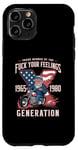 Coque pour iPhone 11 Pro Fier Membre De La Génération X "Fuck Your Feelings".