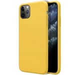 Coque Silicone Liquide Ultra Douce pour IPHONE 11 Pro Max (6.5) Couleur Jaune