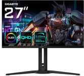 Écran de Jeu AORUS FO27Q3 OLED de 27¿ - 2560 x 1440 (QHD), 360Hz, 0.03ms, KVM, 250 CD/m², FreeSync Premium Pro, DisplayHDR True Black 400, HDMI 2.1