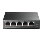 TP-LINK 5-Port Gigabit Easy Smart Switch with 4-Port PoE+, Steel Case - (TL-SG10