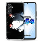 Coque Renforcée en Verre Trempé pour Samsung Galaxy A54 5G Manga Death Note L