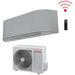 Toshiba - climatiseur inverter climatiseur haori 13000 btu r-32 ras-b13n4kvrg-e wi-fi intégré a++ gris clair/gris foncé - nouveau gris foncé gris