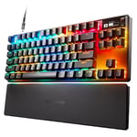 SteelSeries Apex Pro TKL - HyperMagnetic Gaming Keyboard - Adjustable Actuation - Esports Tenkeyless - OLED Screen - PBT Keycaps - USB-C - 2023 Edition - American QWERTY Layout - TKL