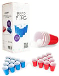 Beer Pong Set med 4 bollar och 24 koppar