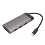 USB C -telakointiasema 5 in 1 PD Fast Charge 4K HD Easy Connection Tummanharmaa USB C -jakaja kannettavalle puhelimelle pöytäkoneelle BS5A