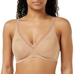 Sloggi Women's Body Adapt Twist T-shirt Padded Bra, Nostalgic Brown, M-L