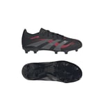 adidas Predator League FG/AG Stealth Victory - Svart/Grå/Lucid Red Barn, storlek 35½