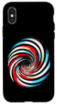 Coque pour iPhone X/XS Tunnel en spirale illusion d'optique