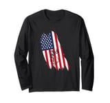 Best American Flag Stunt Scooter Designs Men Women Riders Long Sleeve T-Shirt