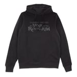 Lord Of The Rings The War of Rohirrim Textured Logo Hoodie - Black - L