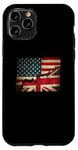 Coque pour iPhone 11 Pro Drapeau britannique de la Grande-Bretagne Union Jack