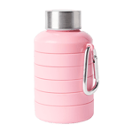 Åhléns Home Hopfällbar flaska i silikon 500 ml Rosa