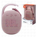 JBL CLIP 4 ENCEINTE BLUETOOTH PORTABLE IMPERMÉABLE ET ANTIPOUSSIÈRE IP67 ROSE