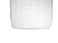 Ti TIN | Lot de 2 Draps Housses pour Lit Enfant/Bébé, 35x75cm | Drap Housse Doux, Respirant, Confortable et Réglable - 100% Coton - sans Motif - Couleur Unie Blanc