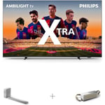 Philips The Xtra PML9008 75" 4K Mini-LED Ambilight TV + TAB8507 3.1 Soundbar + TAS7807W/00 -BT-kaiutin -tuotepaketti