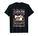 Quilting Knitting Crochet Sewing Machine Fabric Crafting T-Shirt