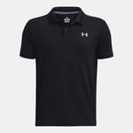 Polo Under Armour Matchplay pour garçon Noir / Pitch Gris YXS (122 - 127 cm)