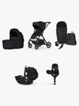 Silver Cross Reef 2 Pushchair, Carrycot & Accessories with Maxi-Cosi Pebble 360 Pro Baby Car Seat and FamilyFix 360 Pro Base Bundle, Space/Black