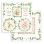 STAMPERIA INTL, KFT (3PL) Album de Scrapbooking Double Face – Ours Daydream and Garlands, Blanc, Taille unique